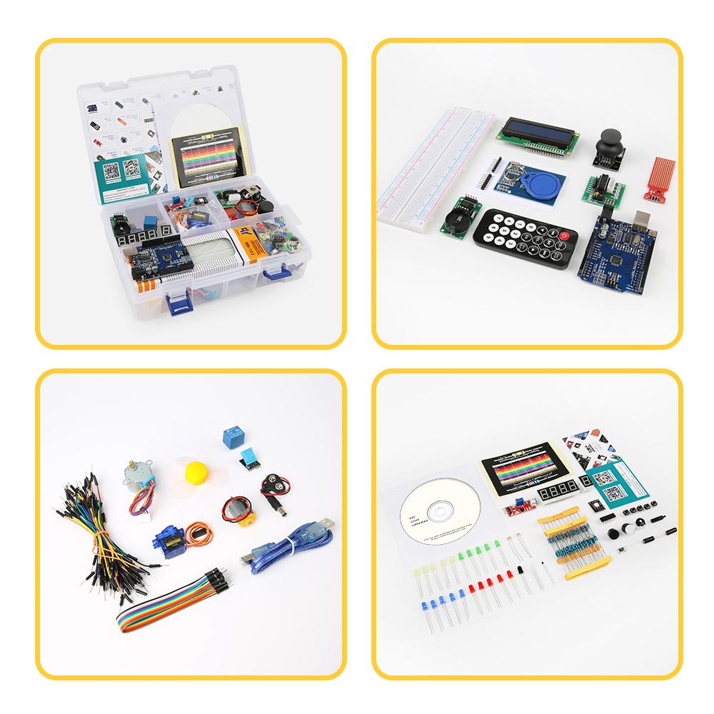KUONGSHUN STEM Полный стартовый набор для Arduino UNO R3 Стартовый набор Электронные проекты Поддержка Программирования