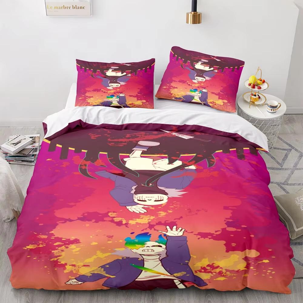 3D-принт игра Undertale Frisk Sans комплект постельного белья для мальчиков и девочек Twin Queen Size пододеяльник наволочка кровать дети взрослые домашний текстиль