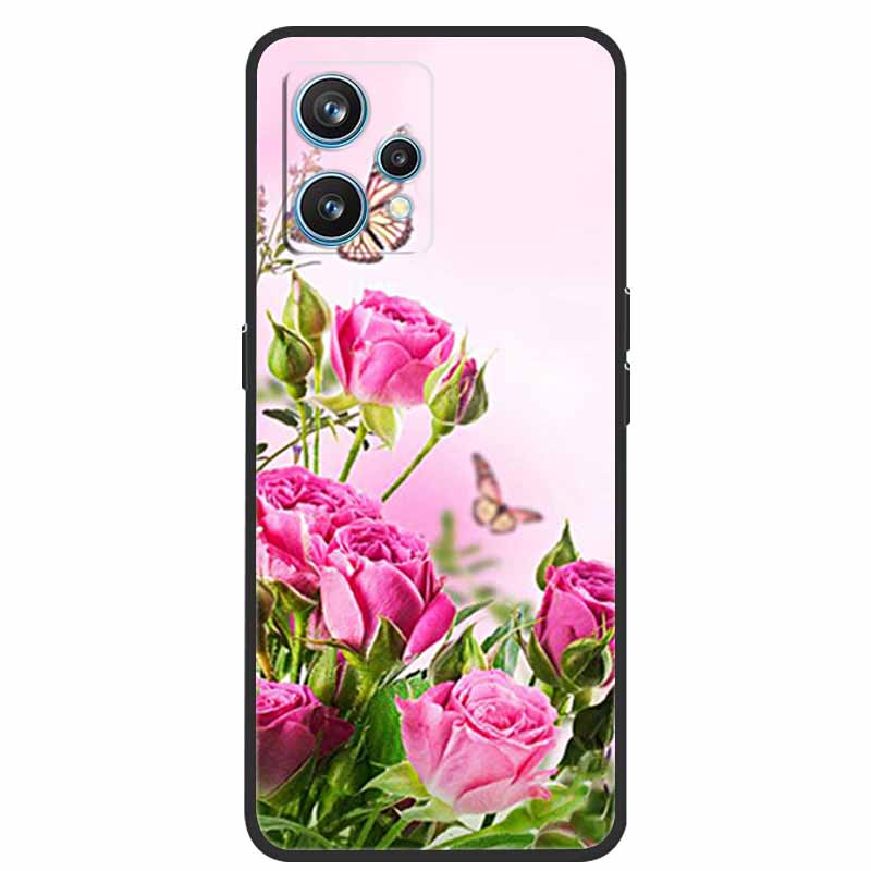 Чехол для Realme 9 RMX3521 Ударопрочный Мягкий силикон ТПУ Задняя крышка Для телефона Realme9 4G Чехлы Realme 9 6,4 дюйма Милый мультяшный чехол-сумка