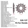 Motorcycle Part 13T Front Sprocket For Honda CR250 RJ RL RN RR RS RT RV R-2-8 1988-2008 CRF250 CRM250 CRF450 CR500 TRX 450 700