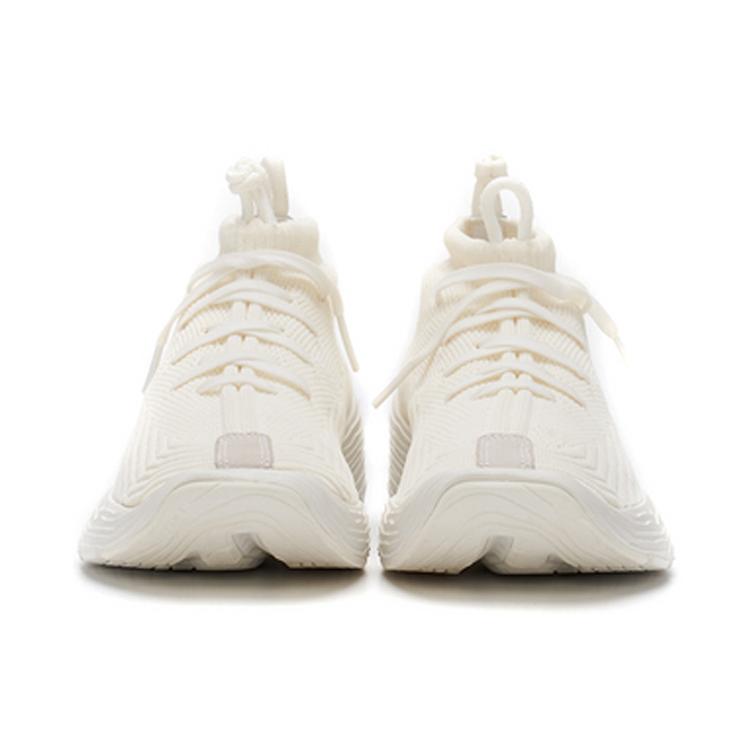 Li Ning Essence KungFu Высокие Повседневные Кроссовки Женские Цвет Слоновой Кости AGBQ078-2
