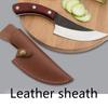 Durable Knife Cover Chef Butcher Kitchen Tools Full Tang Handle Leather Scabbard