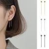 Серьги-цепочки Beixi из стерлингового серебра S925 с простым дизайном из легких бусин для женщин