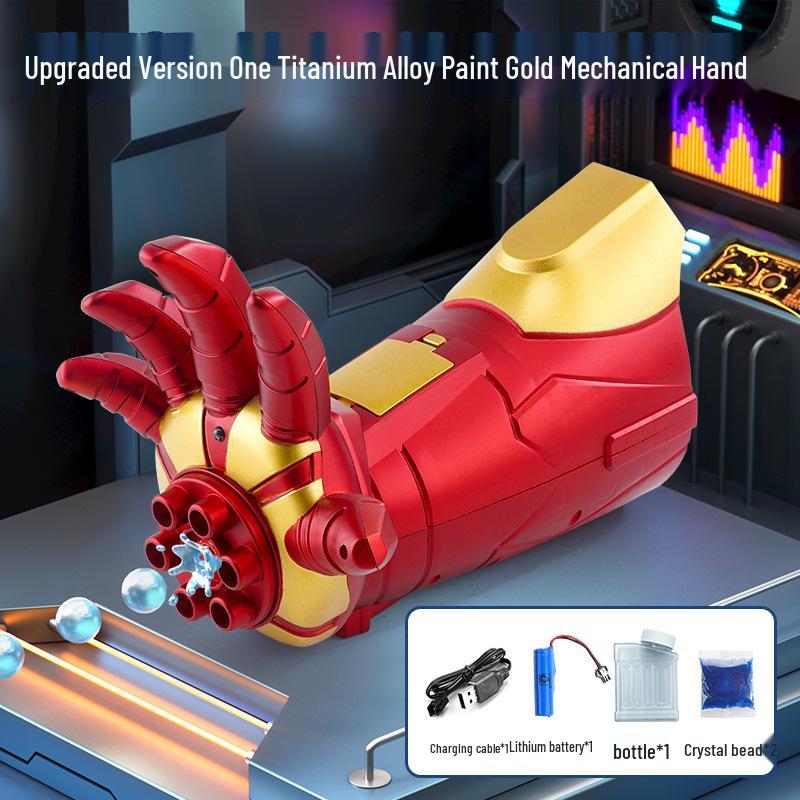 Шлем Железного человека MK5 с голосовым управлением, автоматическим открытием, светящимися элементами и моделью руки, реквизит для косплея