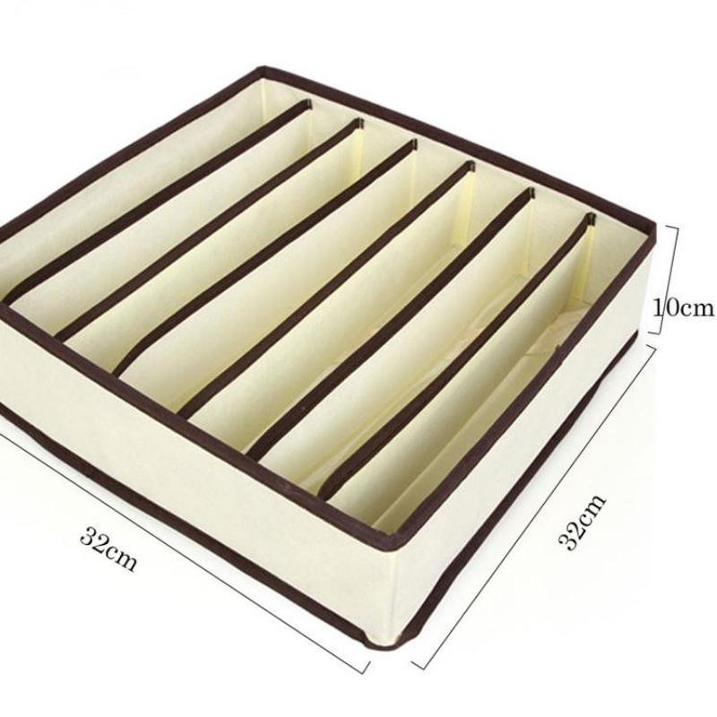 Органайзер для нижнего белья, ящик для хранения бюстгальтера, бежевый ящик, органайзеры для шкафа, коробки для нижнего белья, шарфы, носки, бюстгальтер