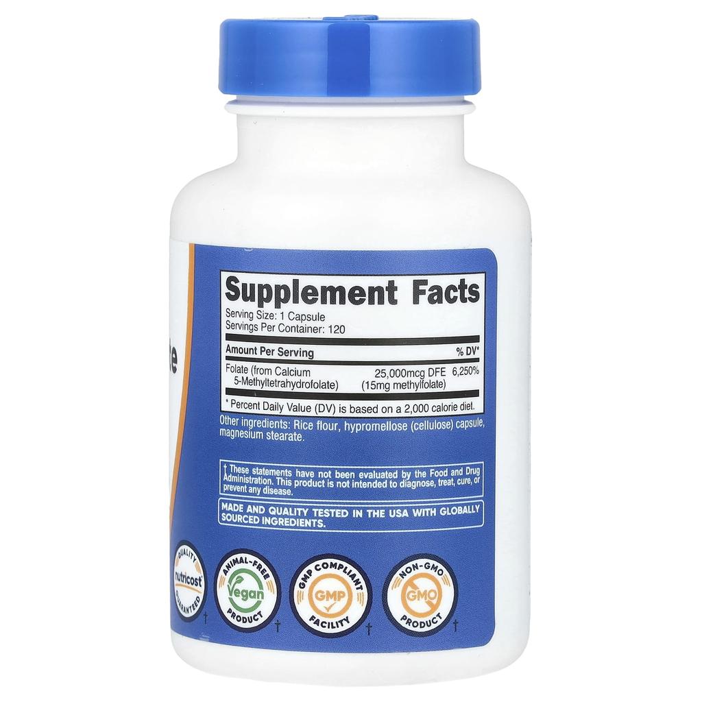 L-Methylfolate, 15Mg, 120 Capsules