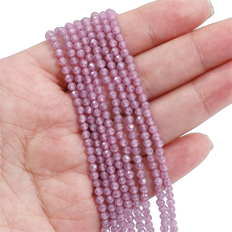 120 шт. Натуральные многоцветные цирконы огранки круглые бусины для изготовления ювелирных изделий своими руками, браслетов, серег