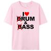 Забавные футболки Drum & Bass / Rum & B-Ass Lovers Drummer Leisure для мужчин, женская хлопковая футболка с коротким рукавом, повседневные винтажные топы