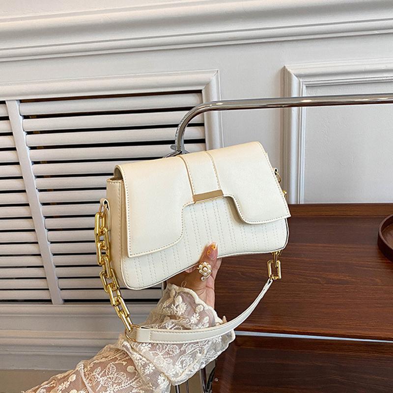 Роскошная сумка для подмышек с цепочкой и клапаном для женщин, винтажная сумка из искусственной кожи для женщин, сумка для покупок на плечо подмышками