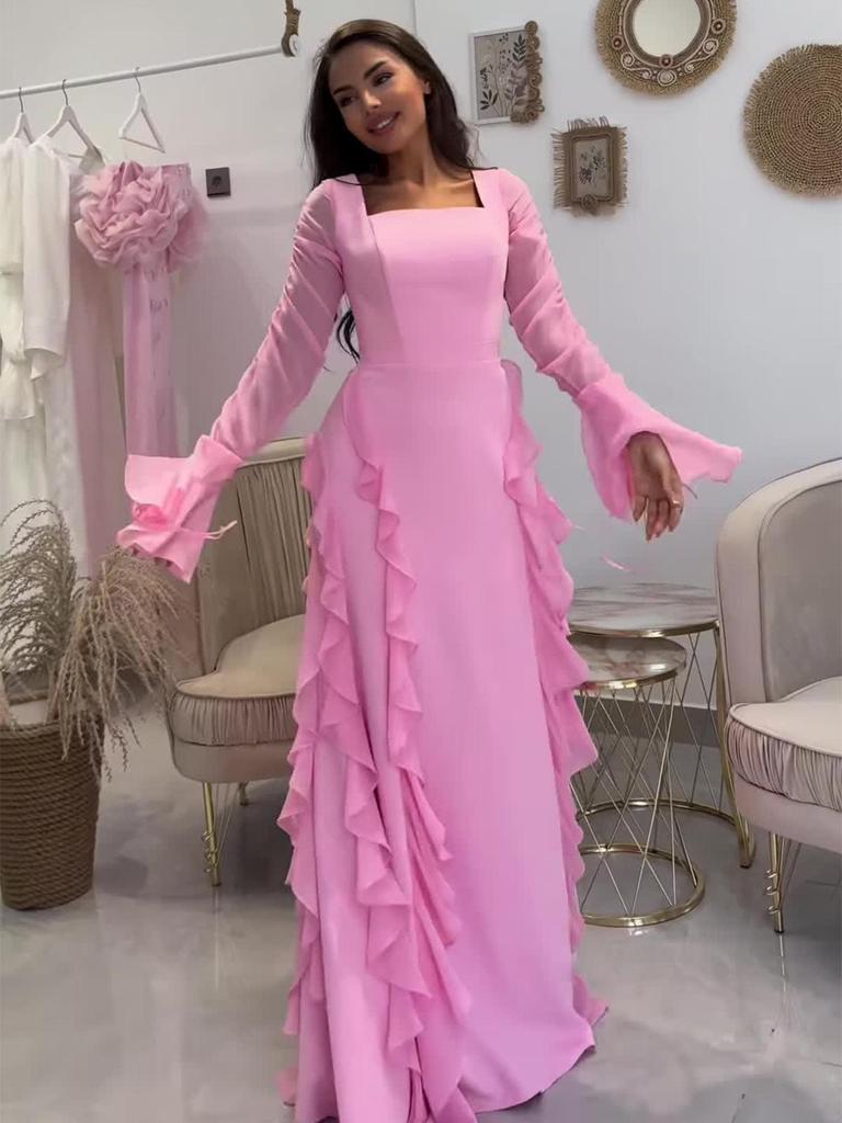 Весеннее ретро элегантное платье с длинным рукавом и приталенным силуэтом для женщин 2025