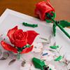 1 набор строительных блоков ветка розы своими руками красочный цветочный блок сборка игрушка пластиковые цветочные растения украшения дети взрослые девочки подарок