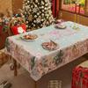 Рождественская скатерть, Новогодняя круглая скатерть, атмосферное украшение, скатерть на кофейный столик, чехол для скатерти на Праздник Весны