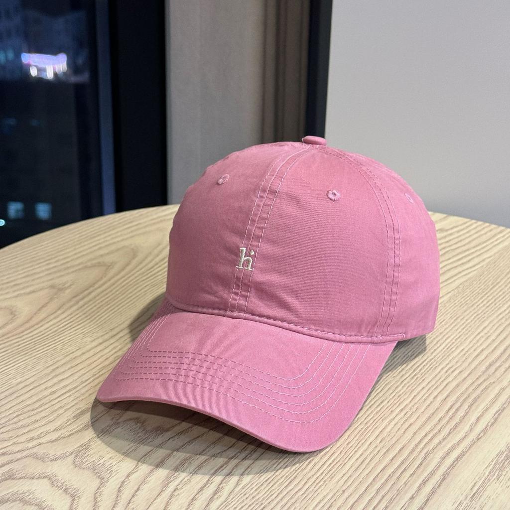 High-quality pure cotton, washed, new simple design H Letter Embroidered Baseball Cap for Men and Women, Casual Versatile Soft Top Duckbill Cap