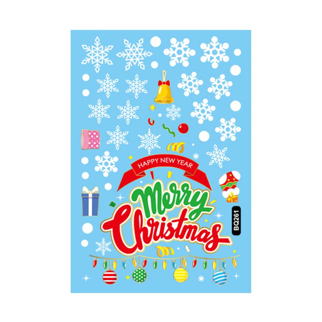 Christmas Window Clings Window Stickers Decor Xmas Snowman Snowflake Window Decor