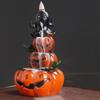 Resin Halloween Pumpkin Backflow Incense Burner Creative European Style Aromatherapy Burner Gift