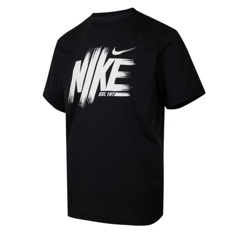 Nike Спортивный пуловер Dri-Fit с УФ-защитой, повседневная футболка с коротким рукавом, мужские топы HV0382010