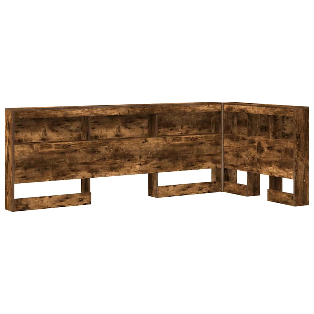 Storage Headboard Smoked Oak 90 cm Particleboard
