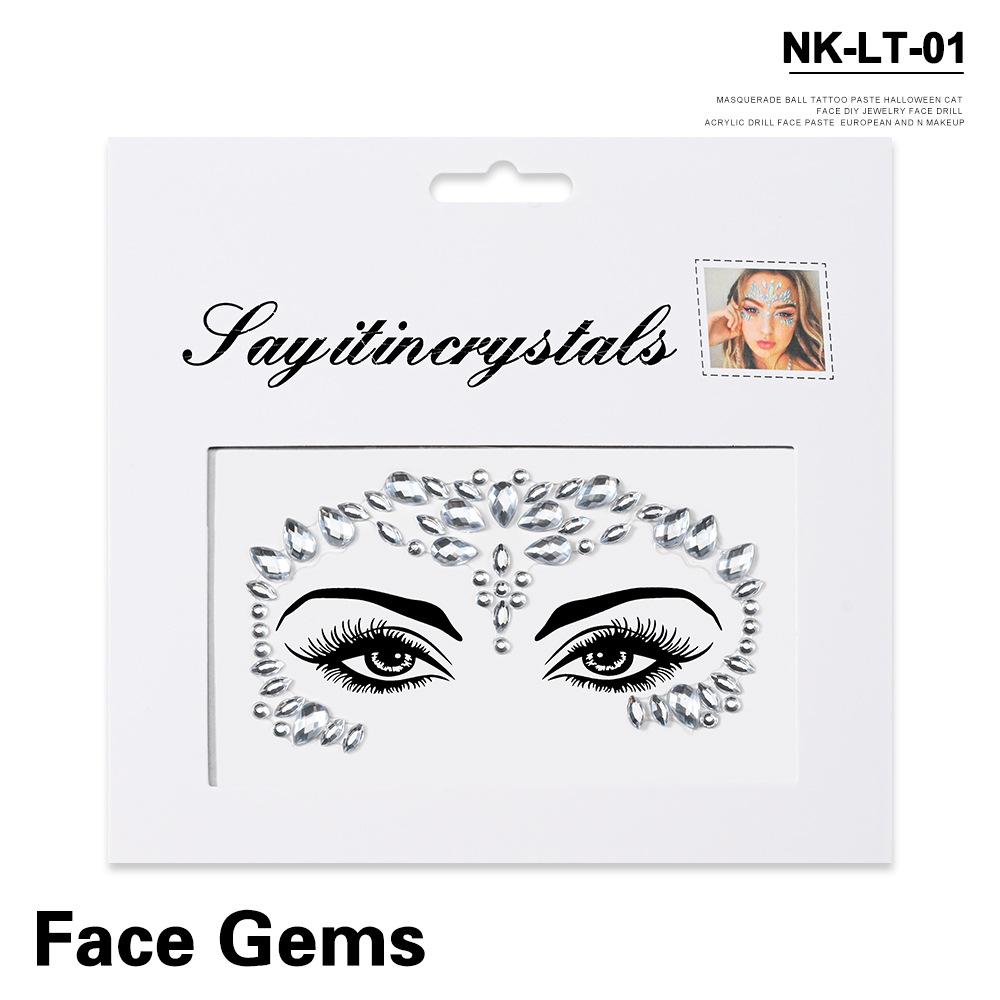 Экологичные Маскарадные Акриловые Наклейки С Бриллиантами