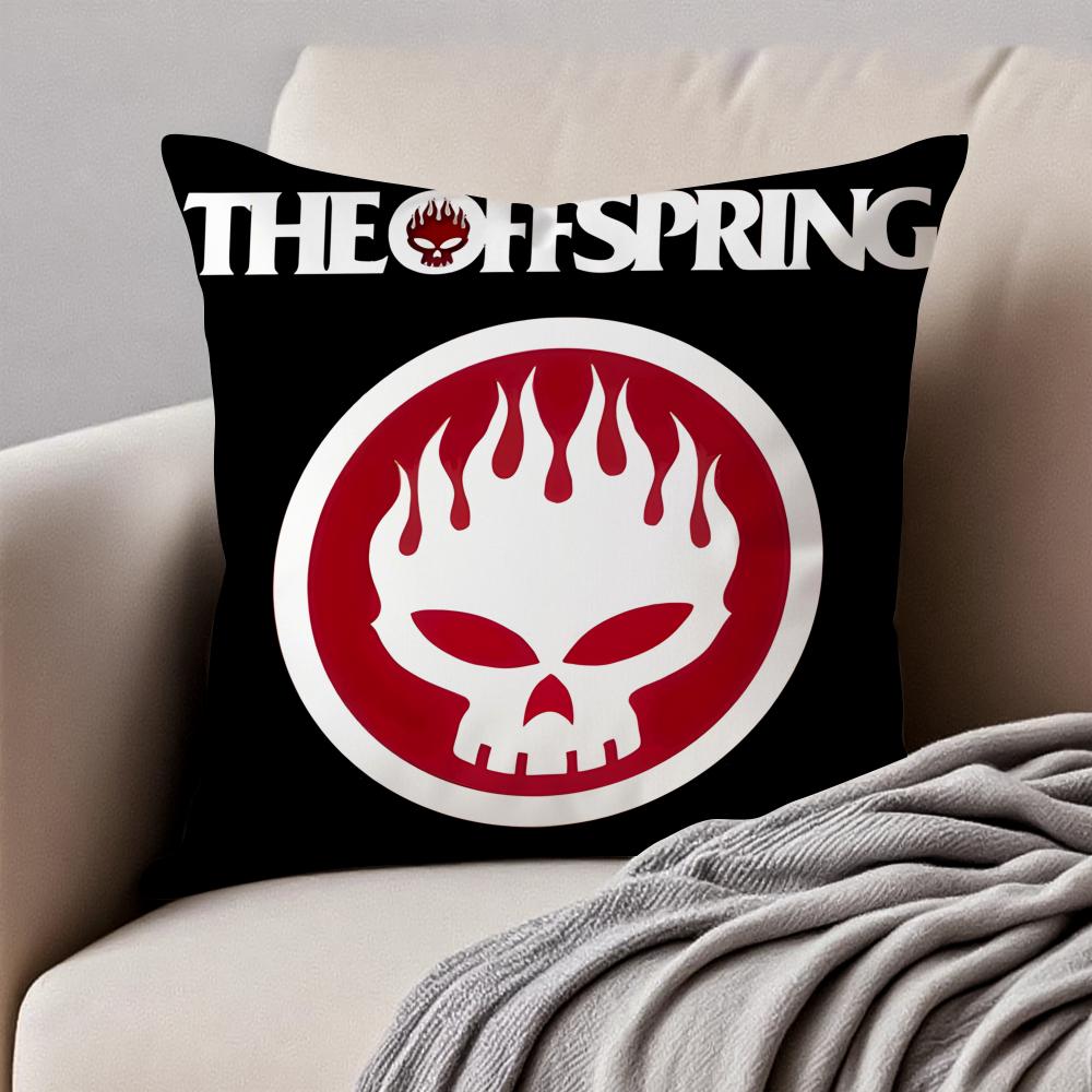 Панк-рок американская группа The Offspring Наволочка для подушки Наволочка Защита от пылевых клещей Невидимая молния Короткий плюш Подушка для дивана