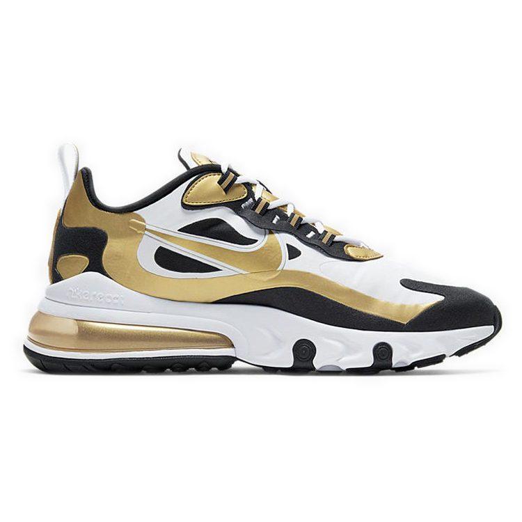 Nike Air Max 270 React Белый Металлик Золотой CW7298-100