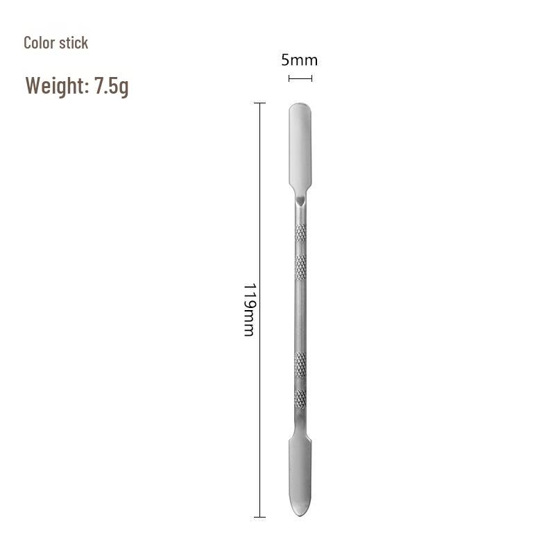 Набор палитры для смешивания макияжа и шпателя из нержавеющей стали