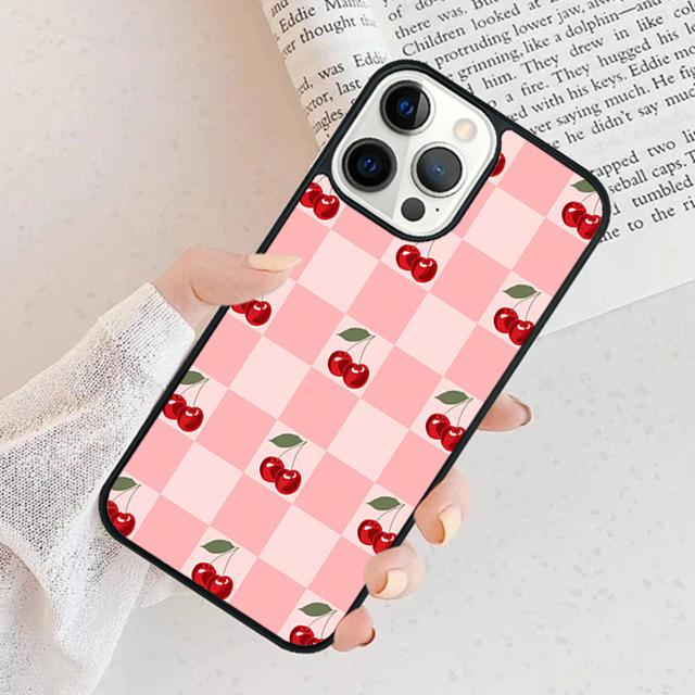 Чехол для телефона Летние фрукты Красная вишня Для iPhone 17 Air 15 16e Чехол 11 13 14 Pro Max 12 Plus Max Fundas