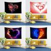 Valentine's Day Party Decoration Tapestry Home Wall Decoration Tapestry Bedroom Living Room Tapestry