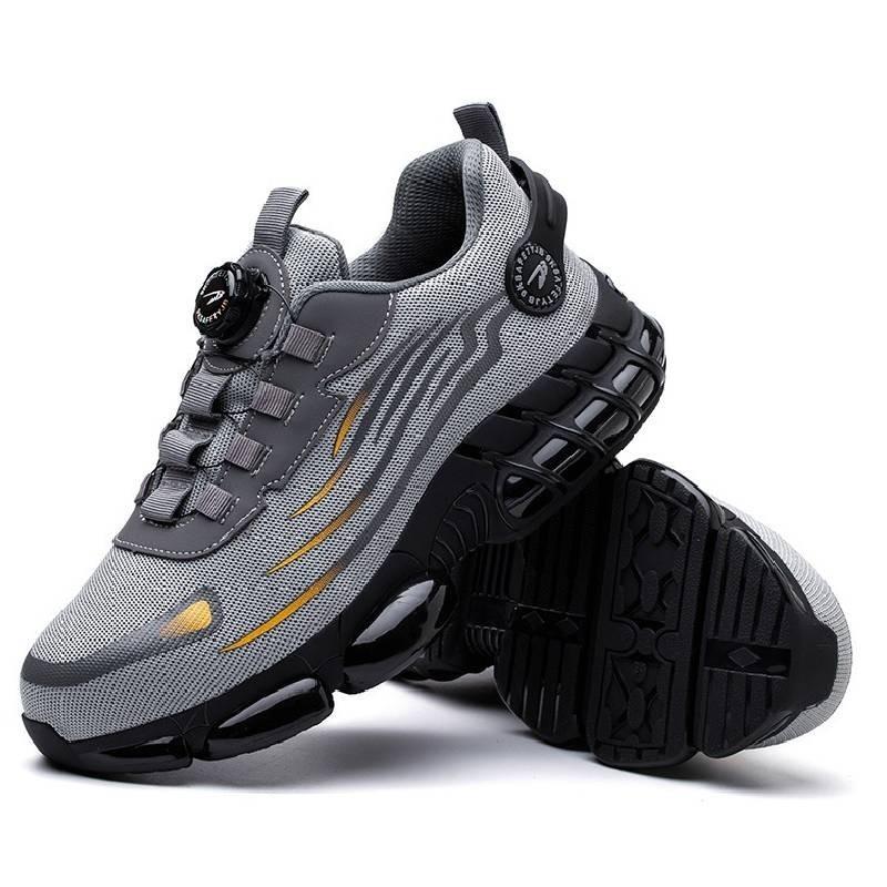 Durable Steel Toe Work Boots Slip-resistant High Top Safety Shoes Kevlar Sole
