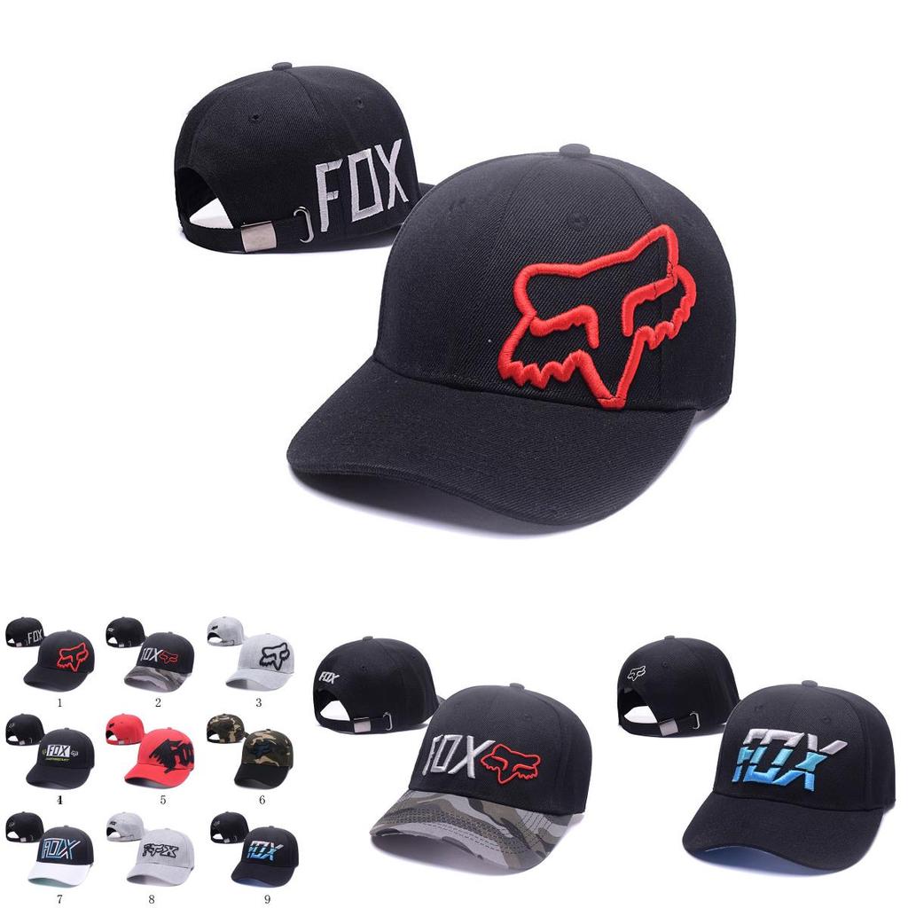 Мужская кепка-тракер Fox Racing с регулируемой застежкой-кнопкой и стильным принтом лисы**