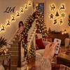 Christmas Fireplace Wall Decor LED Reindeer Decoration, 3D Light-Up Wooden Glow Silhouette Lights, Warm Backlit Festive Peel And Stick Indoor Art for