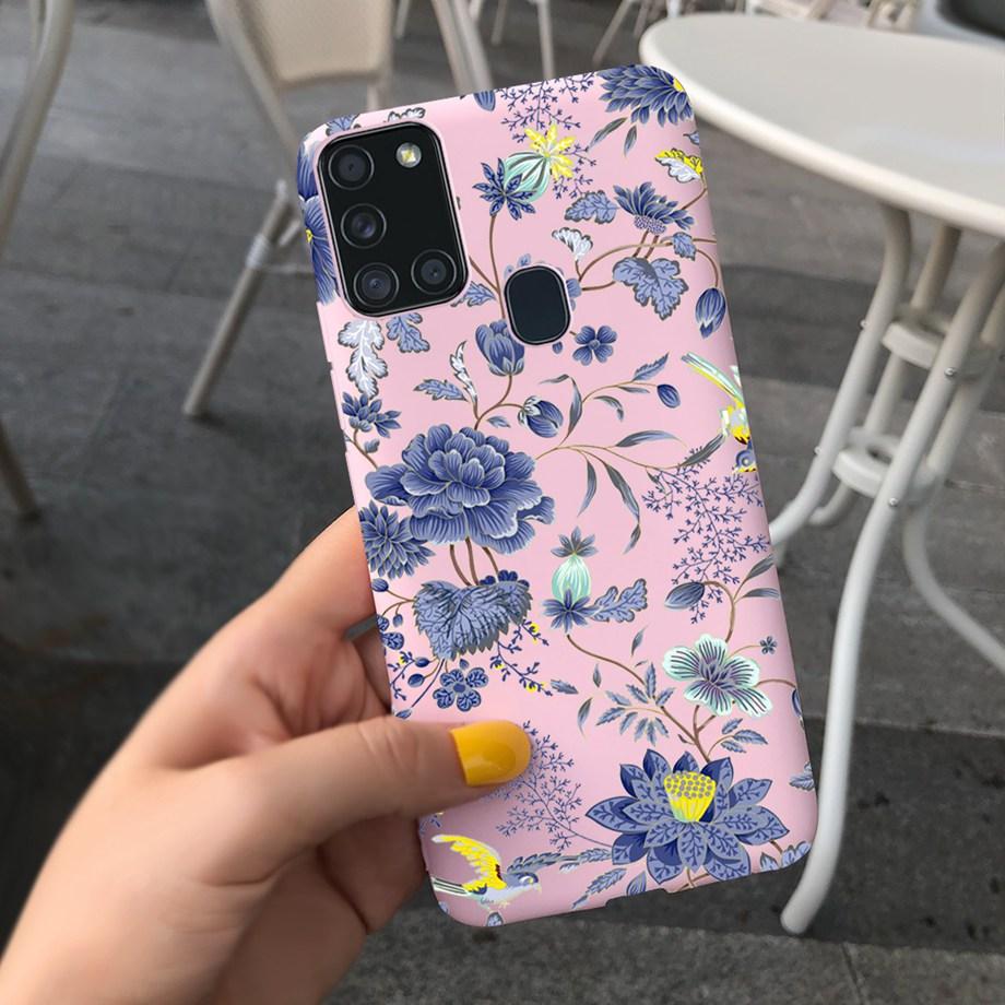 Sunflowers Daisy Shap-on Case For Samsung A21s Case Samsung Galaxy A21S A 21S A21 S A217F Cover Dustproof Silicone Bumper Coque
