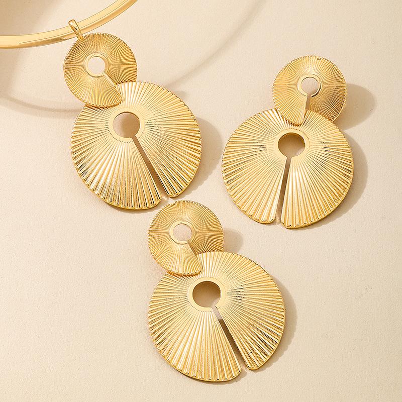 Модный комплект ювелирных изделий ожерелье серьги для женщин дамы