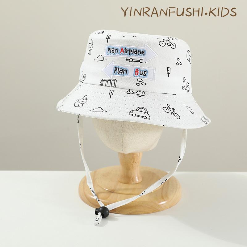 Spring and Summer Baby Fisherman Hat Korean Version Girl Cartoon Sun Hat Boy Basin Hat Sun Protection Sun Hat Children Hat Trend