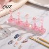Nail Art Display Holder False with Glitter Base, Magnetic Press-on for Practice Stand Beginner Nails Painting, & Portable