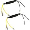 Discover Winds Bike Motorcycle LED Turn Signal Resistor Anti-Hifra Resistor Canceller, Decoder, LED Resistor, Set of 2
