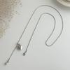 Punk Metal Heart Pendant Necklace for Women Fashion Adjustable Snake Bone Chain Necklace Exquisite Charm Jewelry Accessories