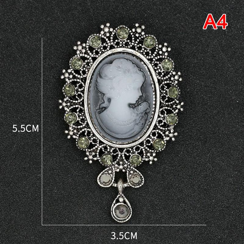 Винтажные броши S Cameo для женщин Queen's Cameo Beauty