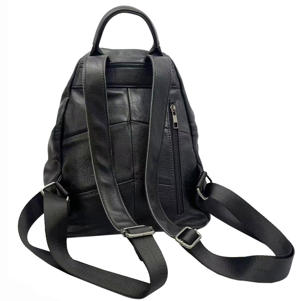 Кожаный рюкзак женский черный первый слой коровьей кожи женский рюкзак модная универсальная мягкая кожаная женская сумка