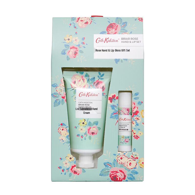 Подарочный набор Cath Kidston с бальзамом для рук и губ 'Роза'