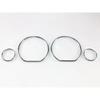 Chrome Dashboard Gauge Ring Set For VW Golf Jetta Vento MK3 / Golf MK4 Cabrio 1998-2002 / Polo MK4/6N1 / Seat Ibiza MK2/MK3/6K