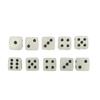 20PCS Dice Cubes Luminous Large Size Plastic with Black Points 6 Sided Dice for Bar Table Game