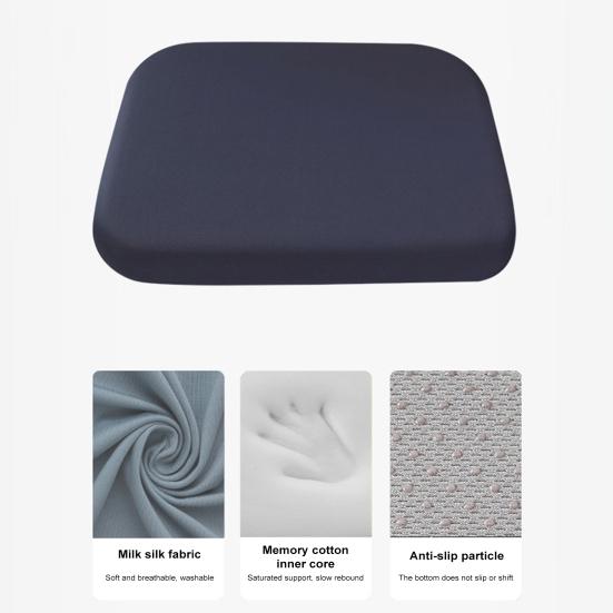 Подушка сиденья из пеноматериала с эффектом памяти и завязками, медленный отскок, нескользящая, моющаяся, Fours Seasons