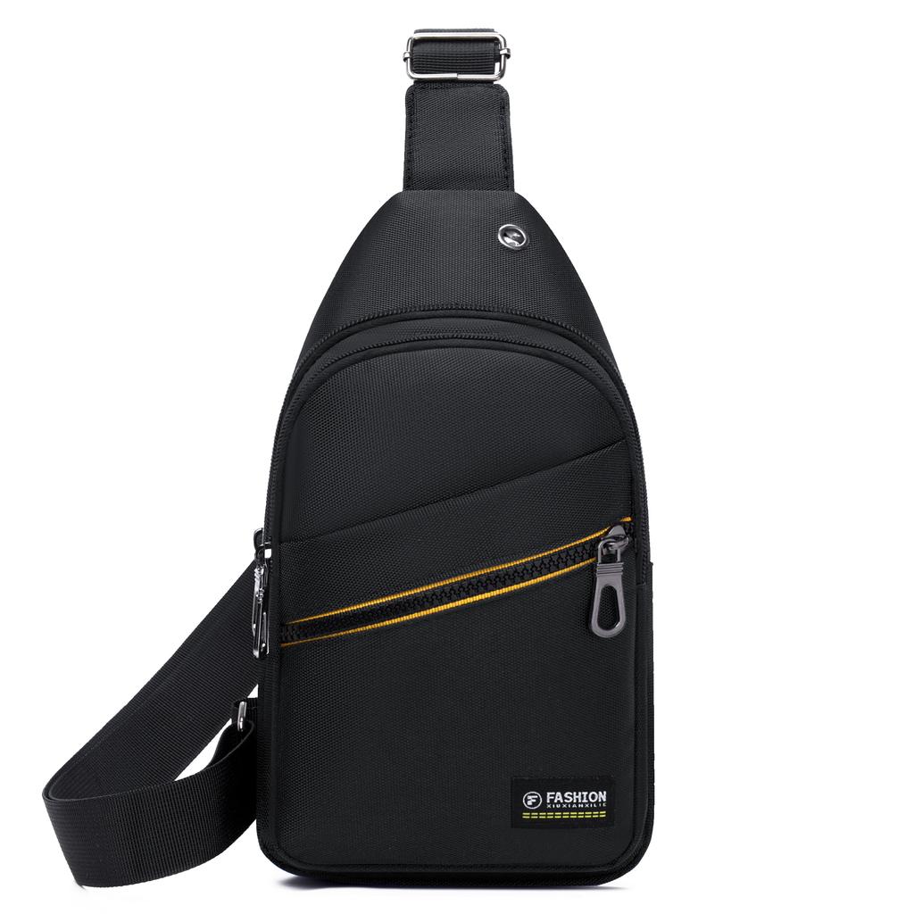 Нагрудная сумка, модная новая однотонная мужская нагрудная сумка, уличная повседневная модная сумка через плечо на одно плечо