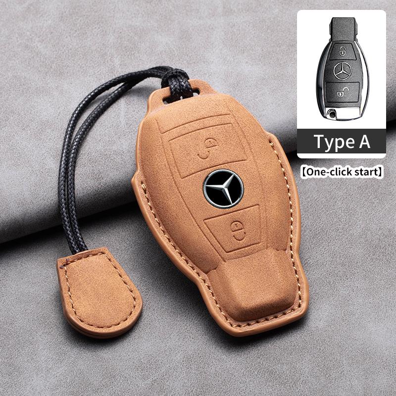 Car Key Case Cover For Mercedes Benz A C E S G Class GLC CLE CLA GLB GLS W177 W205 W213 W222 AMG W206 W223 S350 C260 C300 S400
