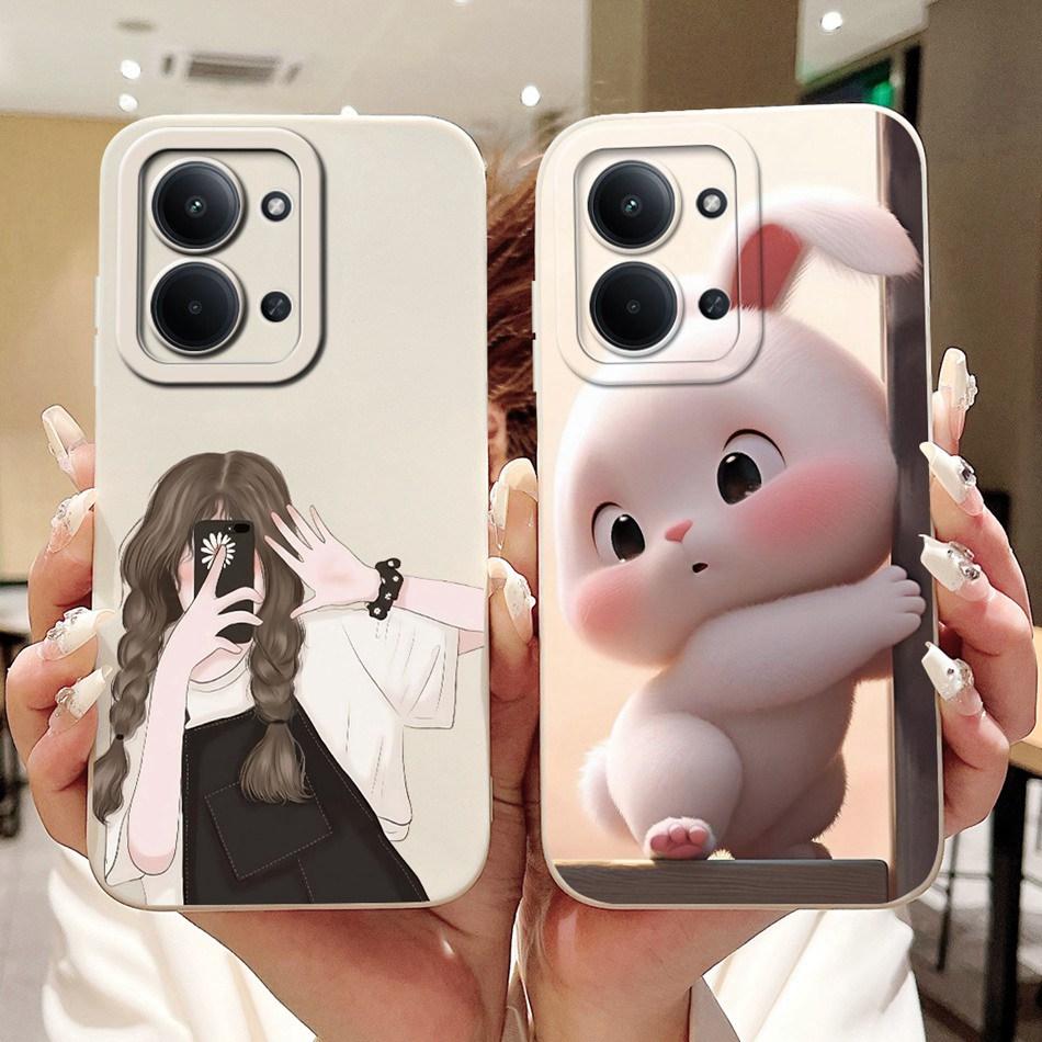Для Xiaomi Poco C85 4G Милый Кролик Кошка Мультяшный Чехол Для Poco C85 C 85 4G Ударопрочный Мягкий Силиконовый Чехол