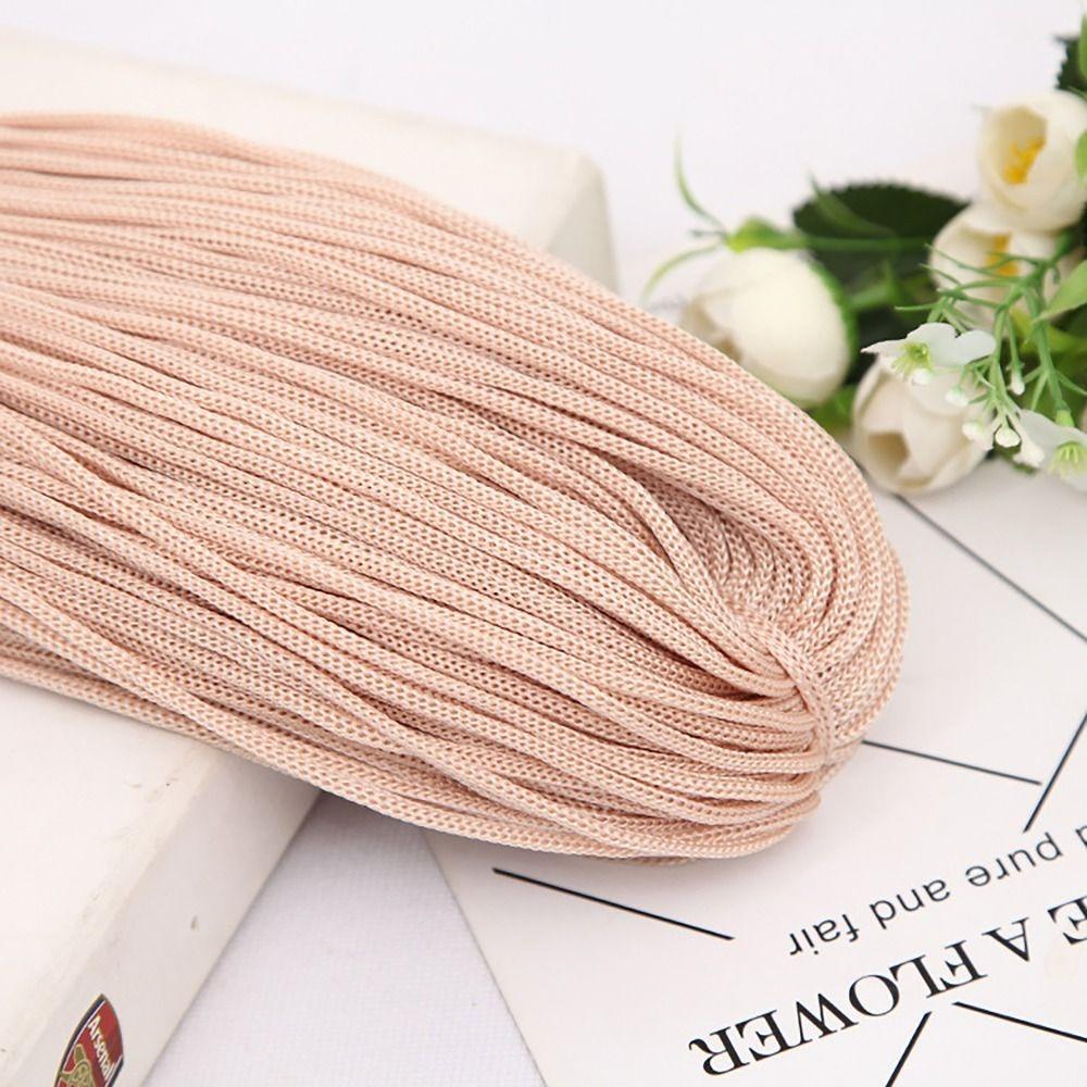 Textured 200M 3mm DIY Macrame Rope Hand-Woven Hat Bag Shoe Doll Nylon Cord Hollow Line Handicrafts Thread