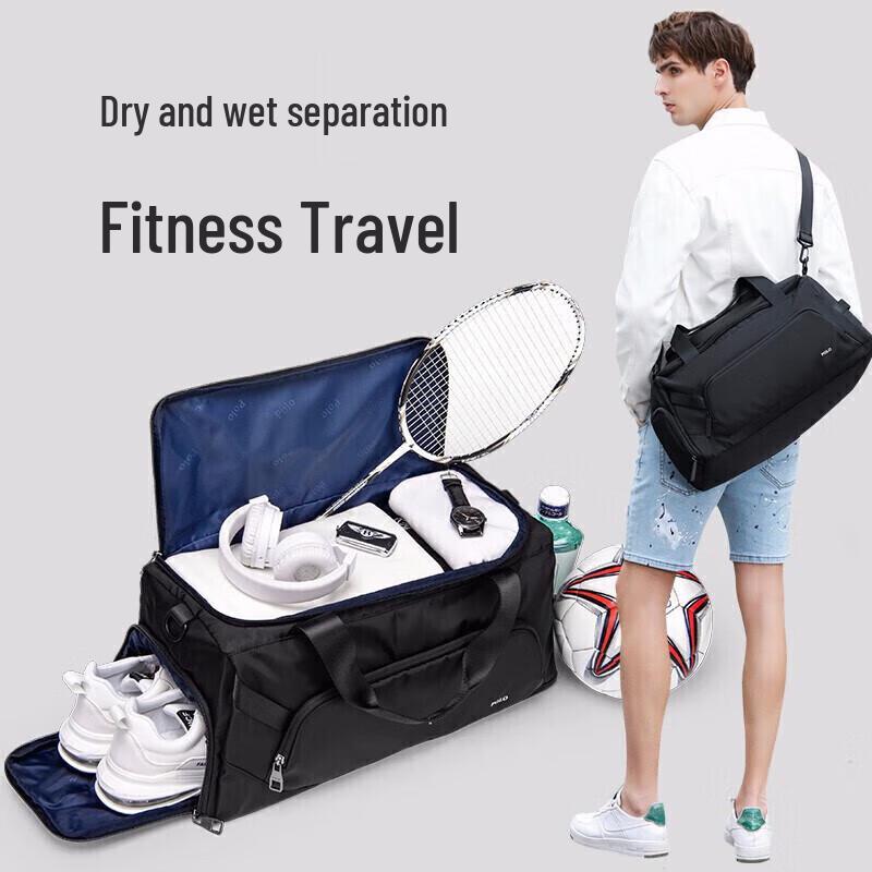 POLO Men's Travel & Gym Bag with Shoe Compartment