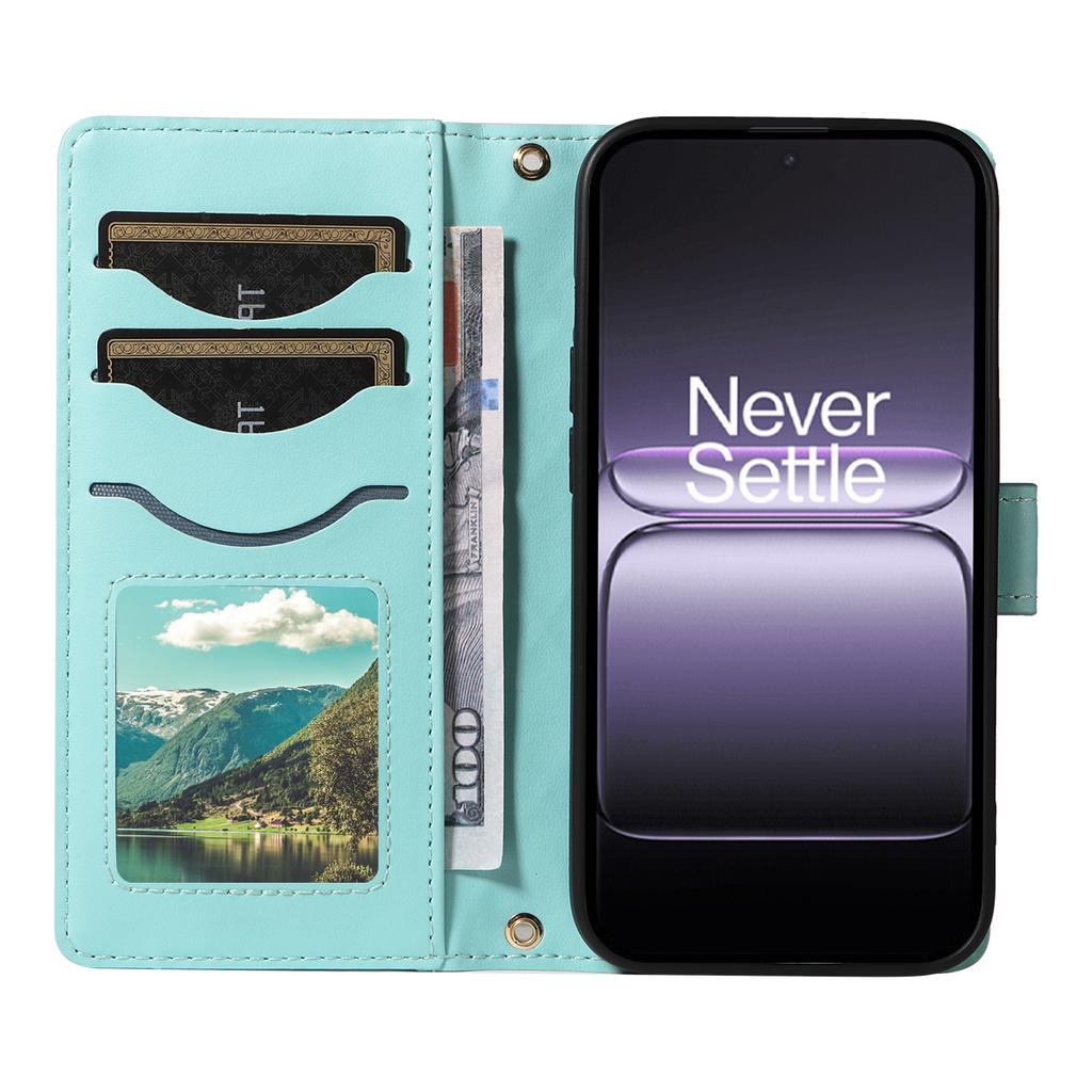 Для OnePlus Nord 5 5G/OnePlus Ace 5 Ultra 5G Чехол-кошелек Ромбовидный кожаный чехол для телефона с ремешком