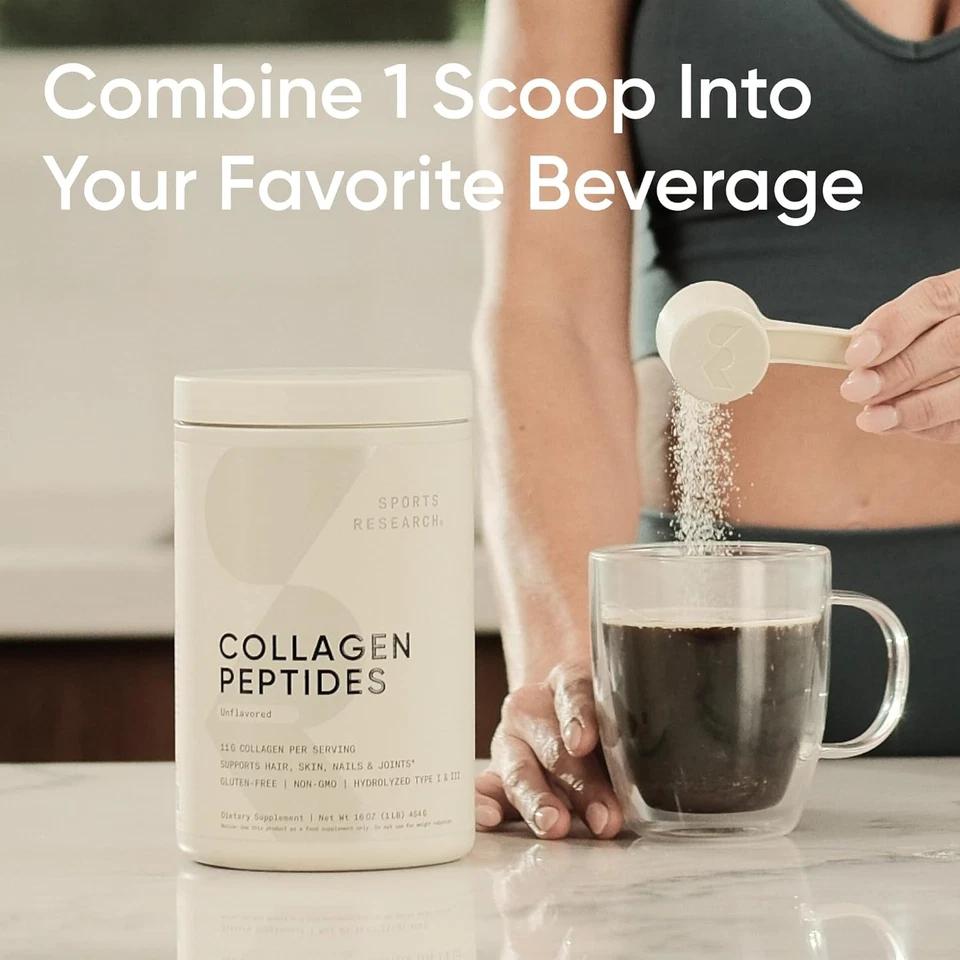 Коллагеновые Пептиды - Гидролизованный Коллаген Типа 1 и 3 Порошковая Белковая Добавка