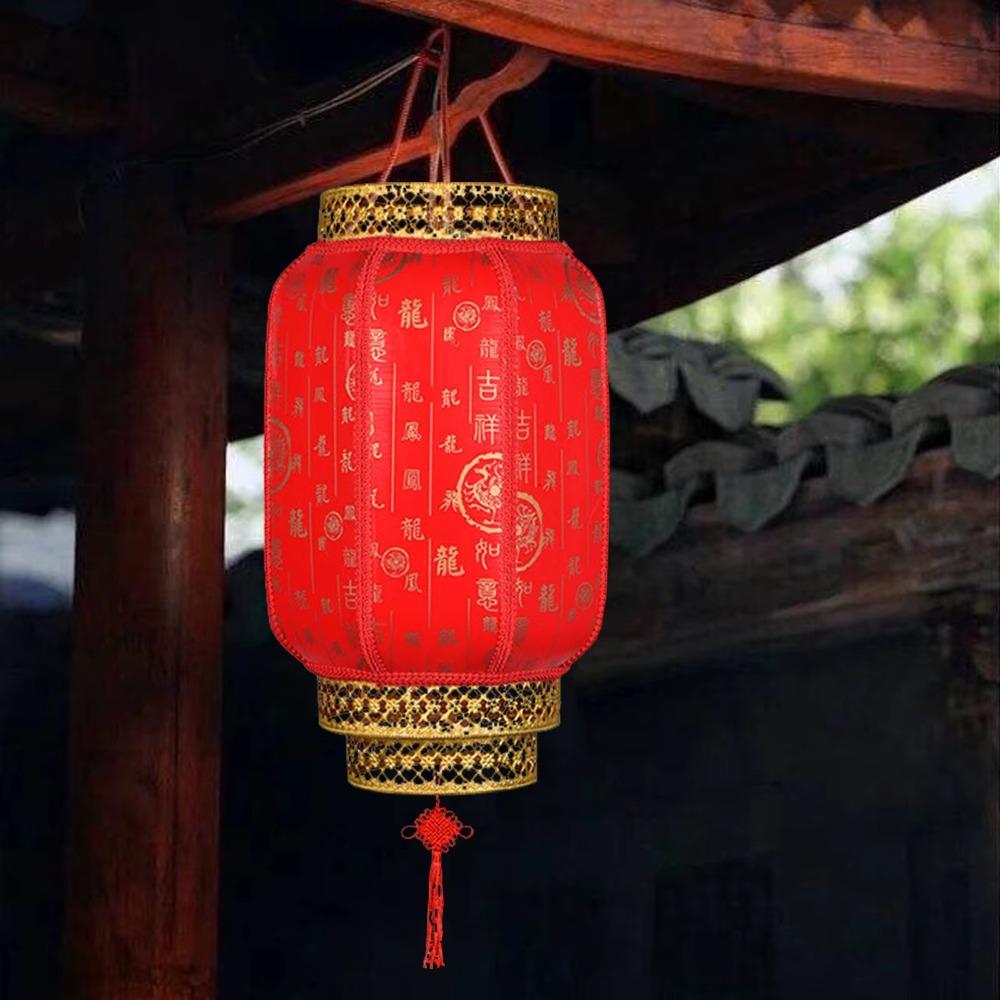 Waterproof Spring Festival Lanterns Antiqued Red Lantern  Chinese New Year Decoration